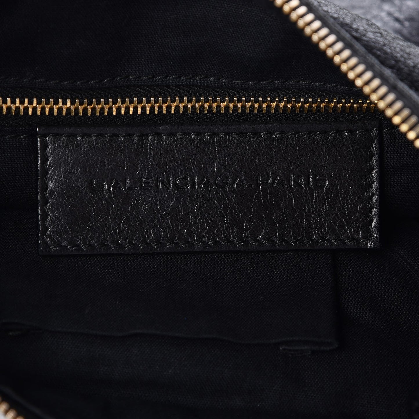Agneau Giant 12 Gold Hardware Flat Crossbody Black