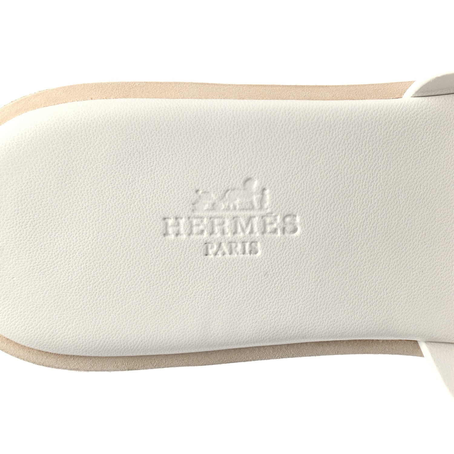 Hermes Calfskin Cork Eze 30 Sandals 37 White 7 of 9