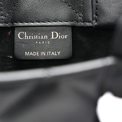 Christian Dior Calfskin Macrocannage Mini Book Tote Black 6 of 12