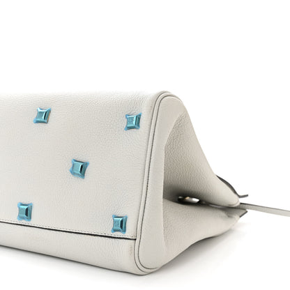 Salvatore Ferragamo Calfskin Large The Studio Bag Gull Grey 10 of 13