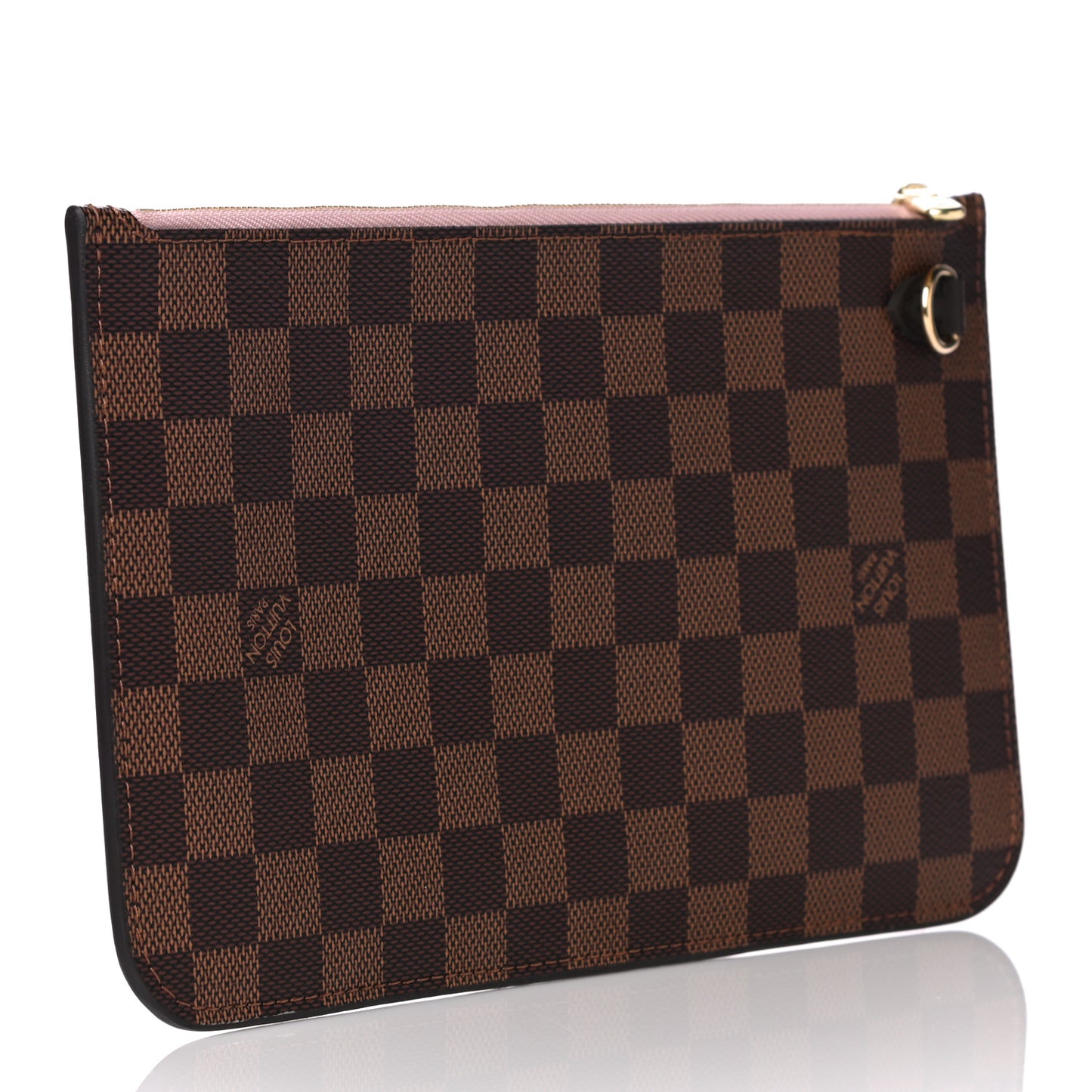 Damier Ebene Neverfull MM GM Pochette Rose Ballerine