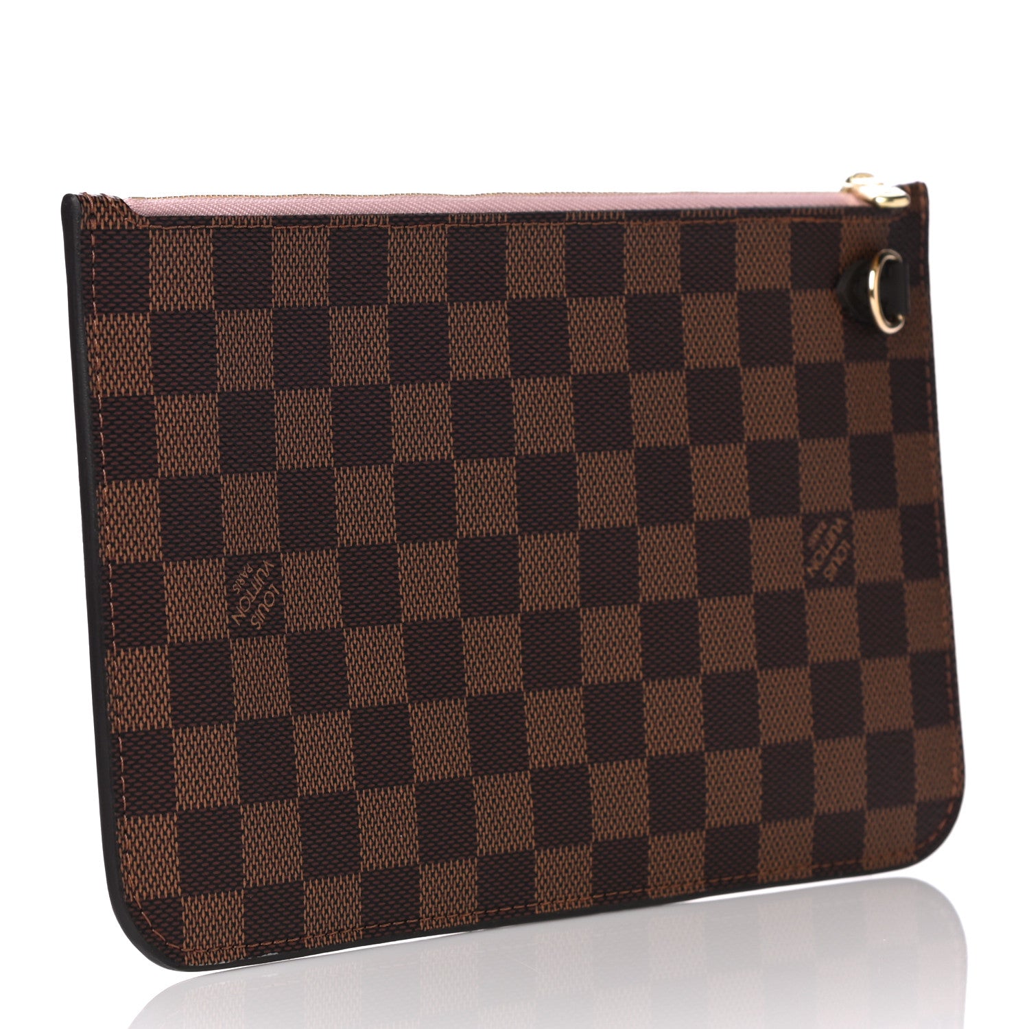 Louis Vuitton Damier Ebene Neverfull MM GM Pochette Rose Ballerine 3 of 9