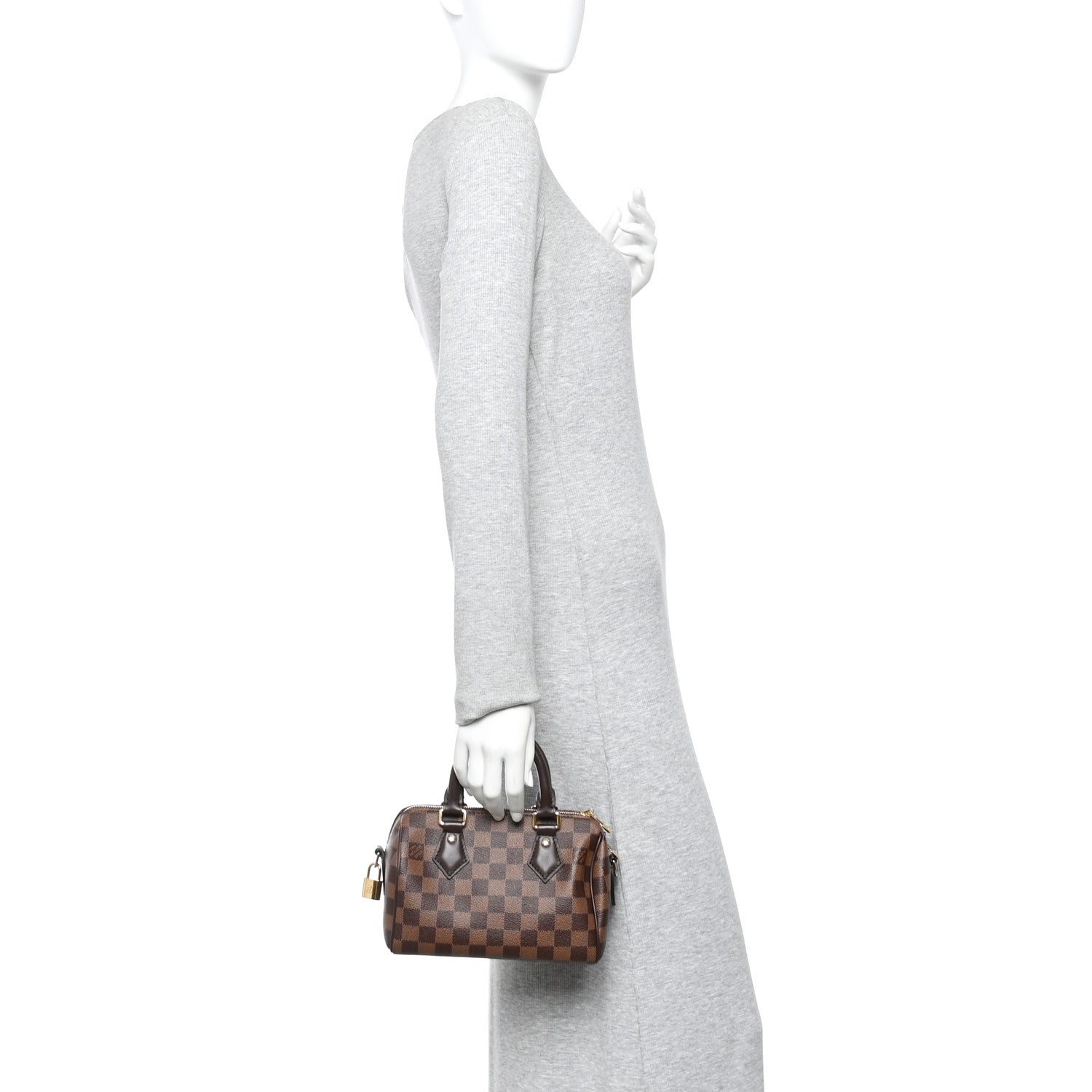 Louis Vuitton Damier Ebene Speedy Bandouliere 20 2 of 9