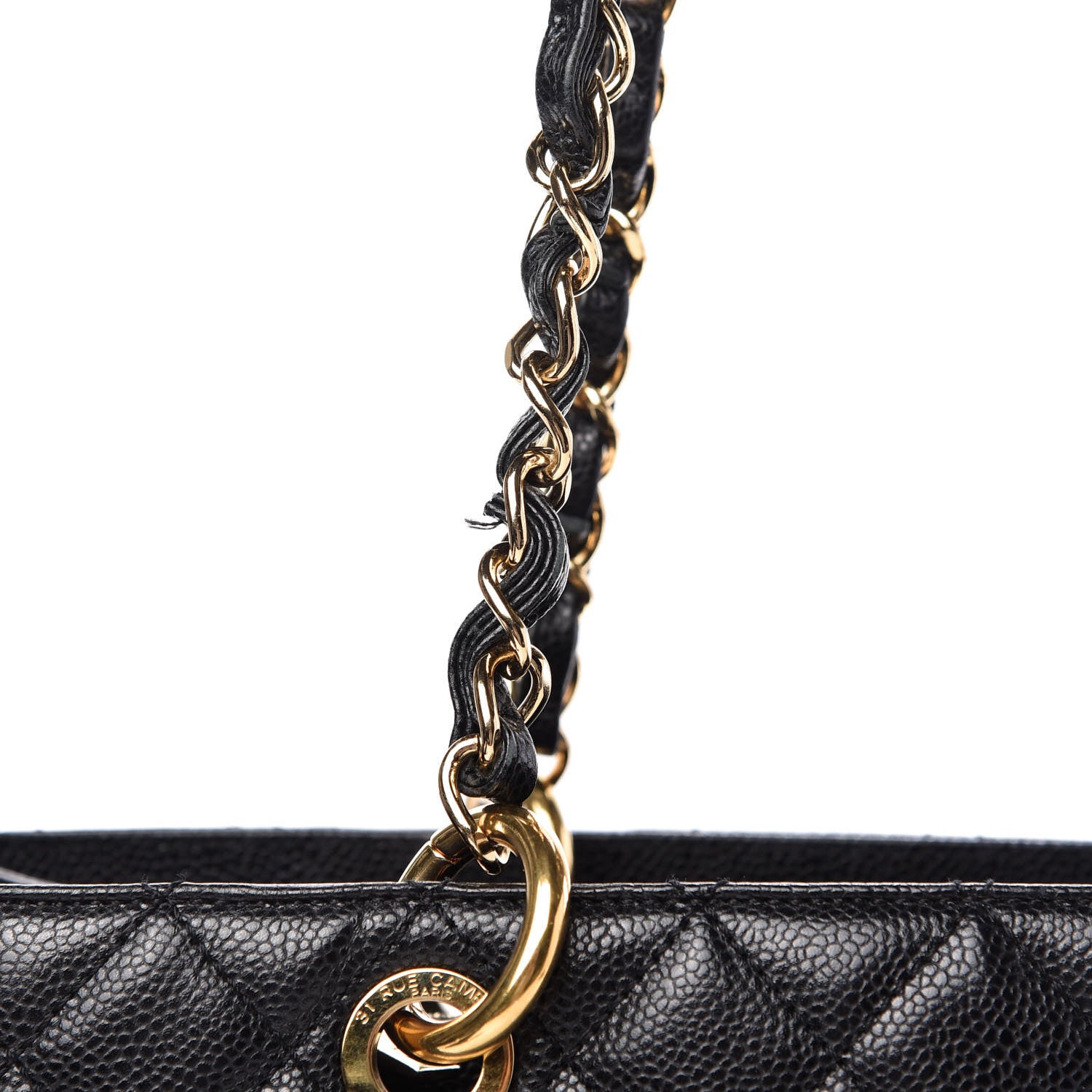 Chanel Caviar Quilted Grand Shopping Tote GST Black 12 of 12