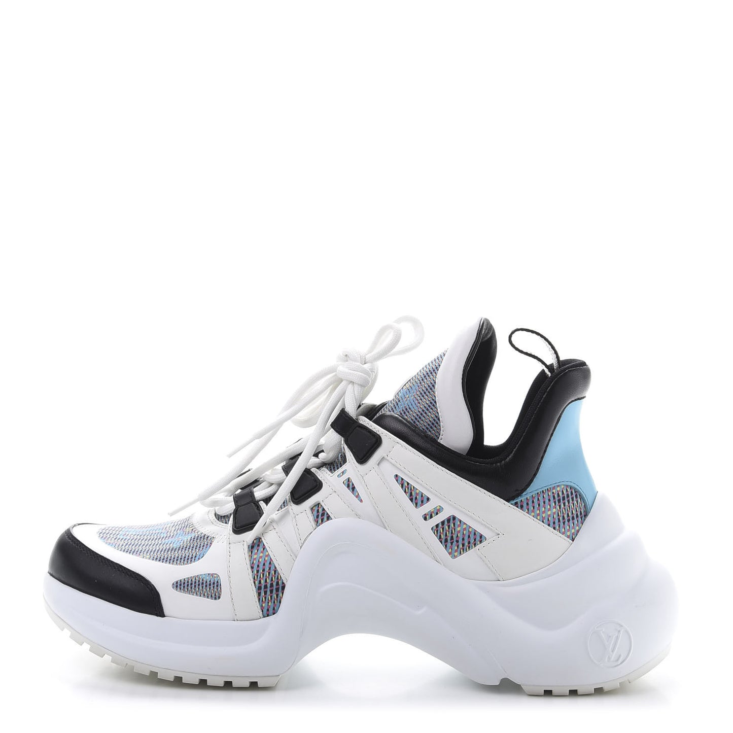 Calfskin Nylon LV Pop Archlight Sneaker 40 Blue