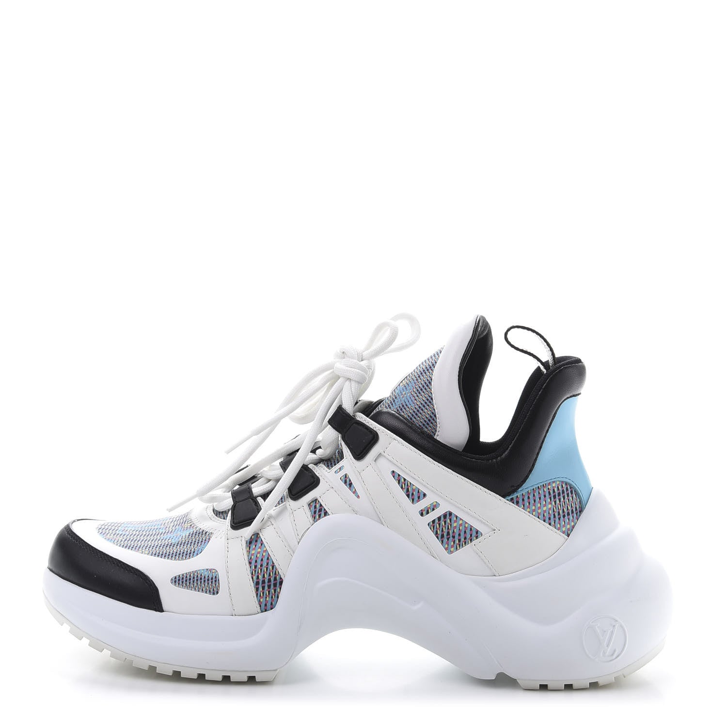 Louis Vuitton Calfskin Nylon LV Pop Archlight Sneaker 40 Blue 1 of 9