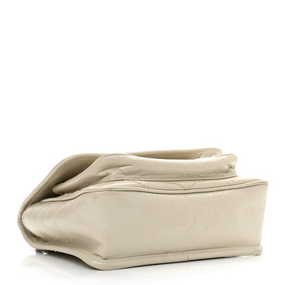 Saint Laurent Crinkled Calfskin Matelasse Monogram Baby Niki Chain Satchel Light Natural 5 of 14