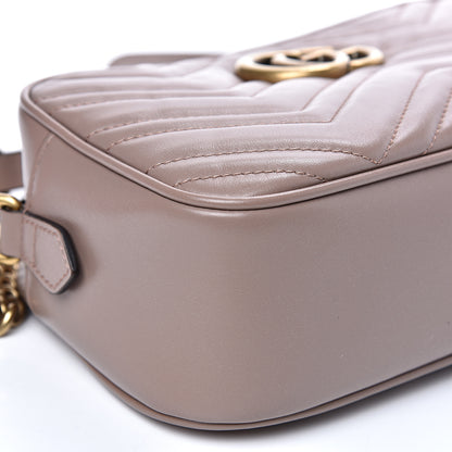 Gucci Calfskin Matelasse Small GG Marmont Chain Shoulder Bag Porcelain Rose 7 of 10