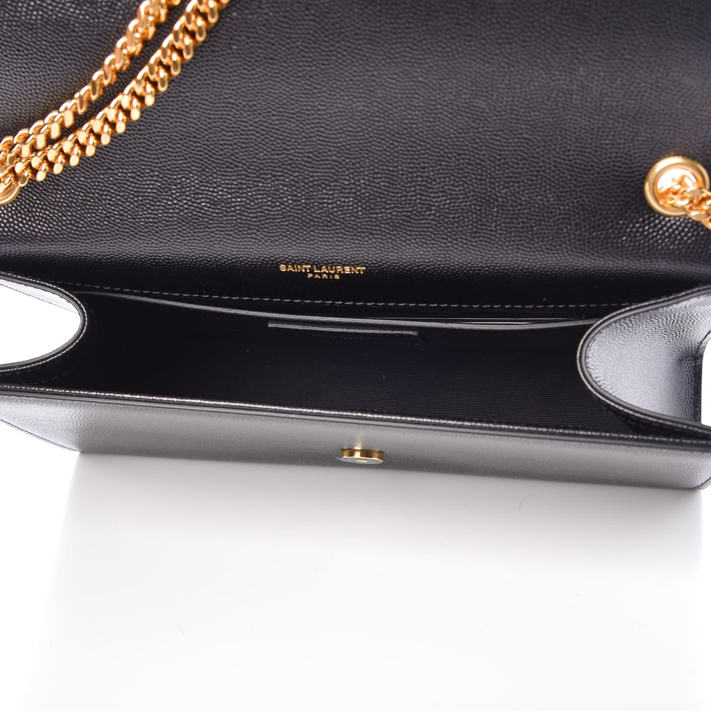Grain De Poudre Medium Classic Monogram Kate Satchel Black