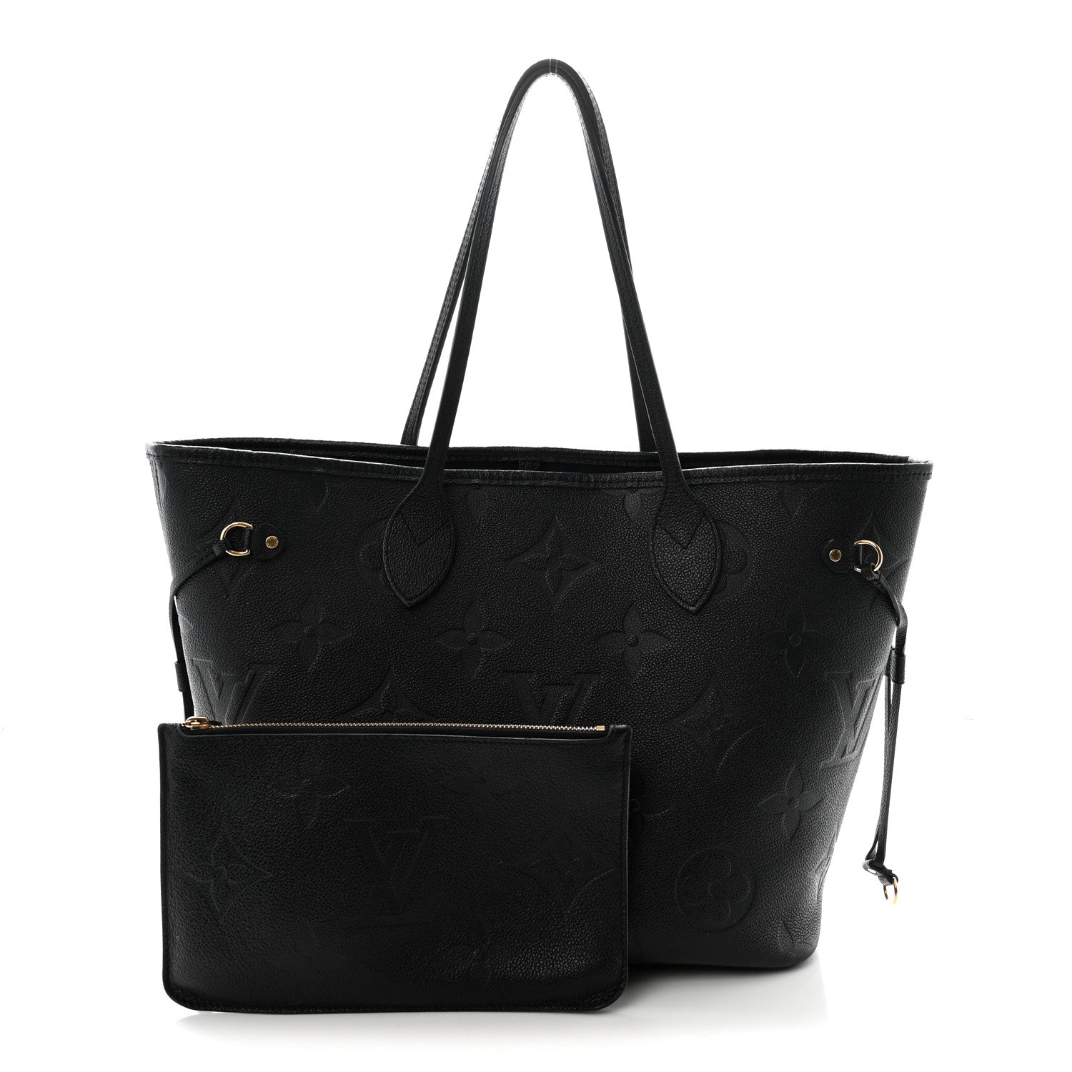 Louis Vuitton Empreinte Monogram Giant Neverfull MM Black 3 of 10