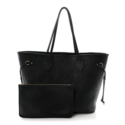 Louis Vuitton Empreinte Monogram Giant Neverfull MM Black 3 of 10