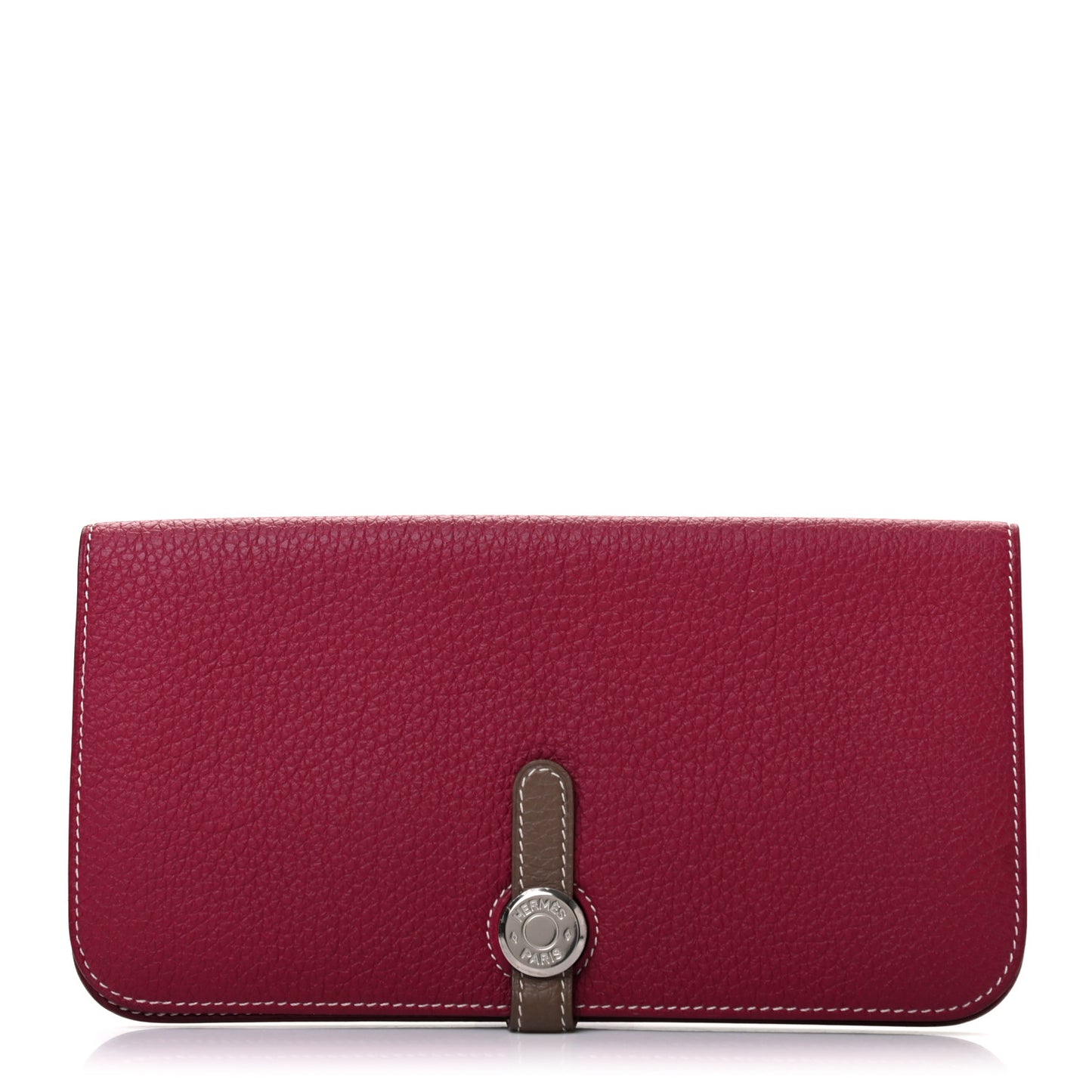 Togo Dogon Recto Verso Wallet Rubis Etoupe