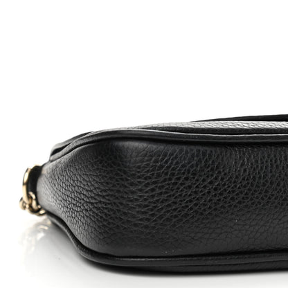 Gucci Pebbled Calfskin Medium Soho Flap Crossbody Black 5 of 11