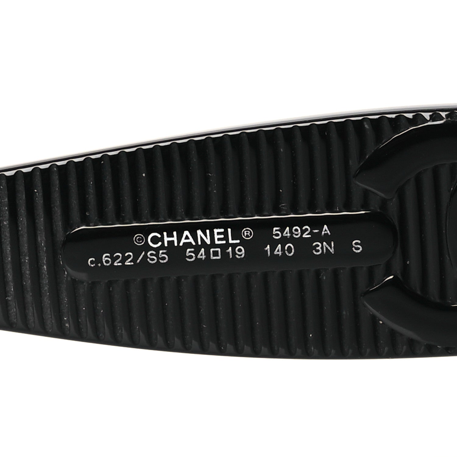 Chanel Acetate Butterfly Large CC Sunglasses 5492-A Black 5 of 9