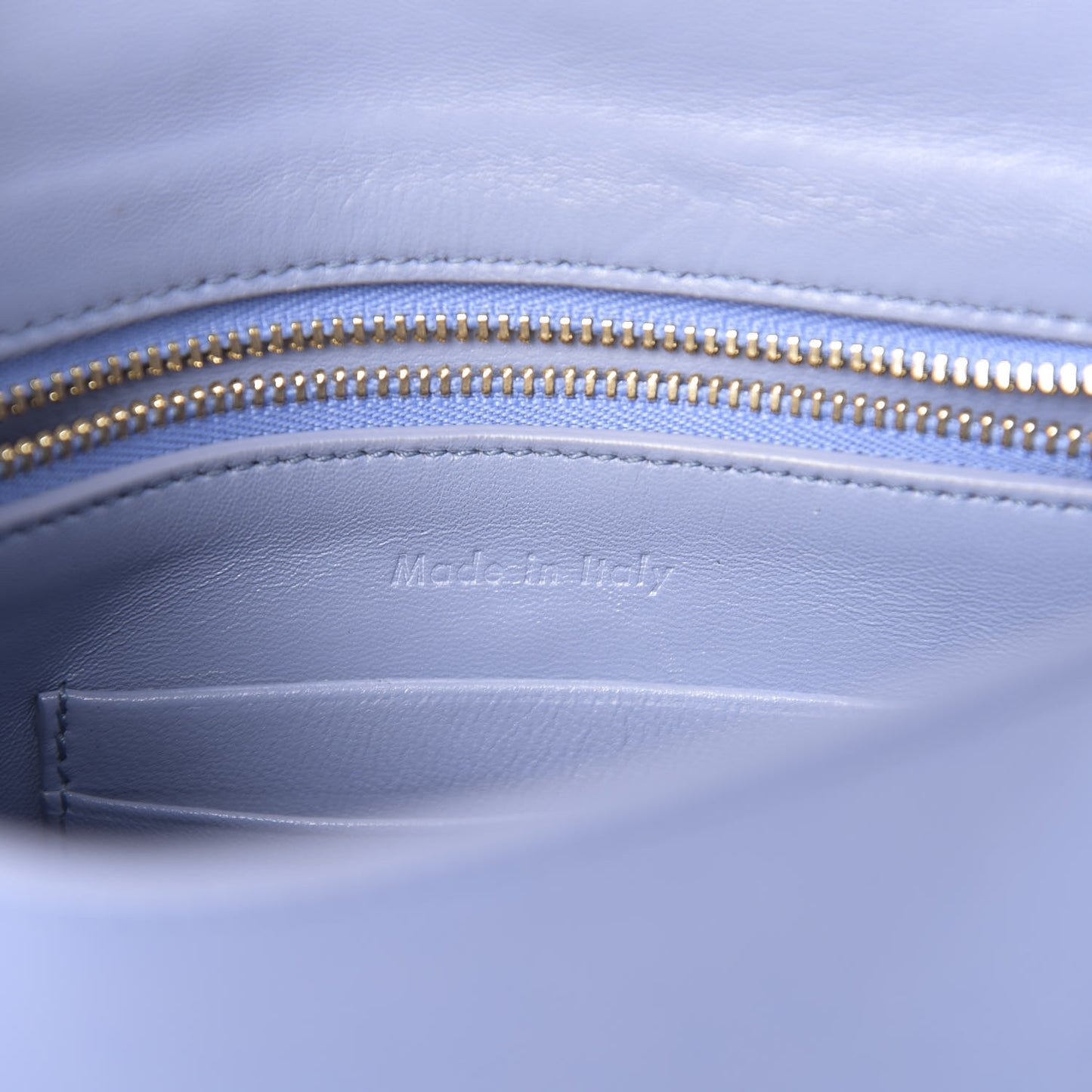 Grained Calfskin Small Trotteur Porcelain