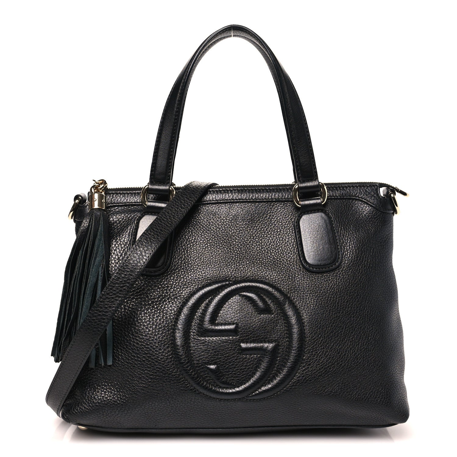 Gucci Cellarius Calfskin Small Soho Top Handle Satchel Black 1 of 11