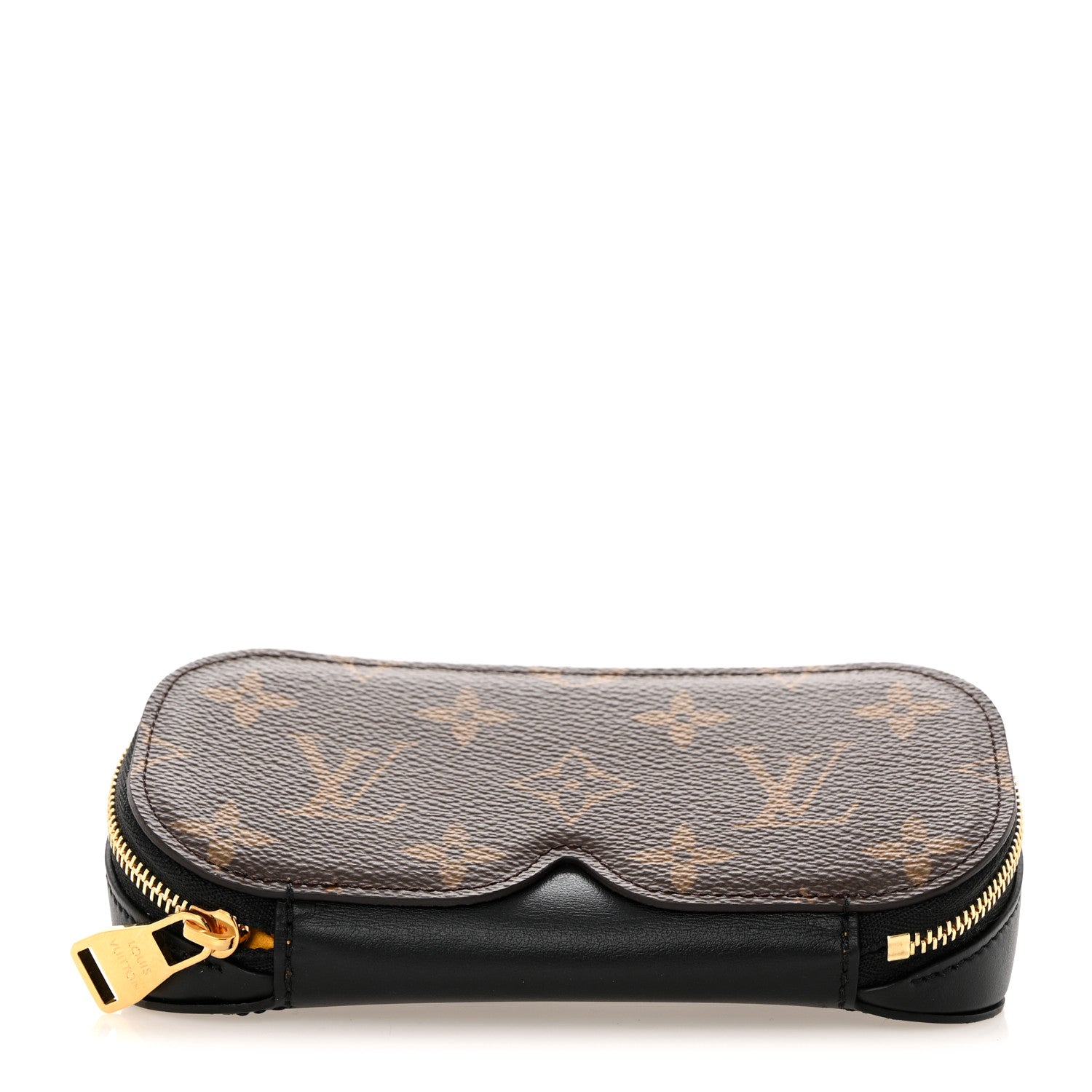 Louis Vuitton Monogram Emilie Zippered Sunglasses Case Black 1 of 6