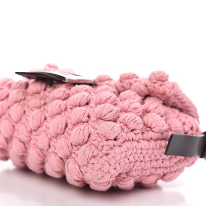 Fendi Woven Knit Baguette Pink 7 of 10