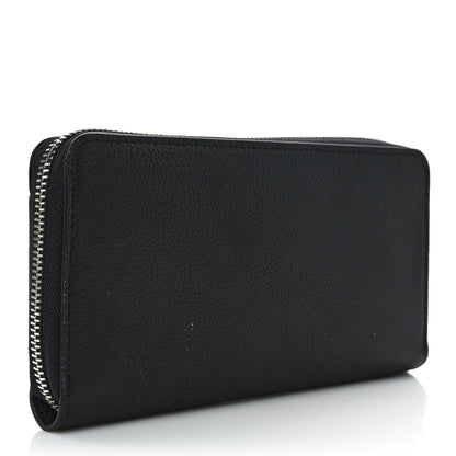 Louis Vuitton Calfskin Zippy Lockme Wallet Black 3 of 10