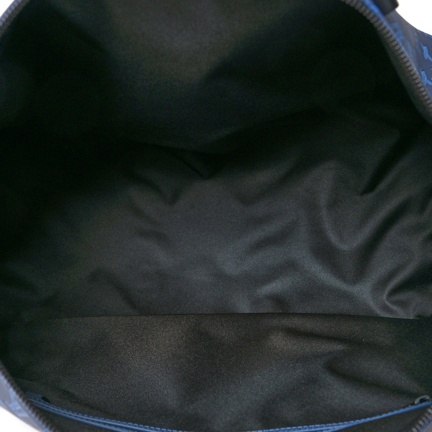 Calfskin Monogram Shadow Keepall Bandouliere 50 Navy