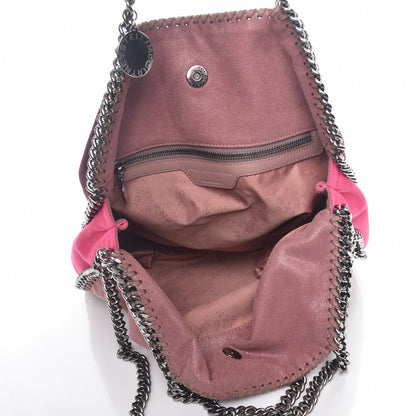 Stella McCartney Shaggy Deer Tri-Color Falabella Fold Over Tote Pink 5 of 10