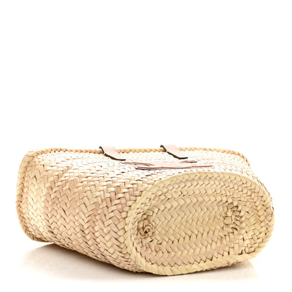 Celine Raffia Calfskin Triomphe Teen Panier Tan 4 of 9