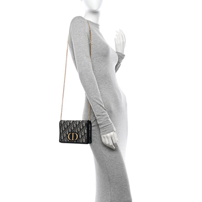 Christian Dior Oblique 30 Montaigne 2-In-1 Pouch Blue 2 of 11