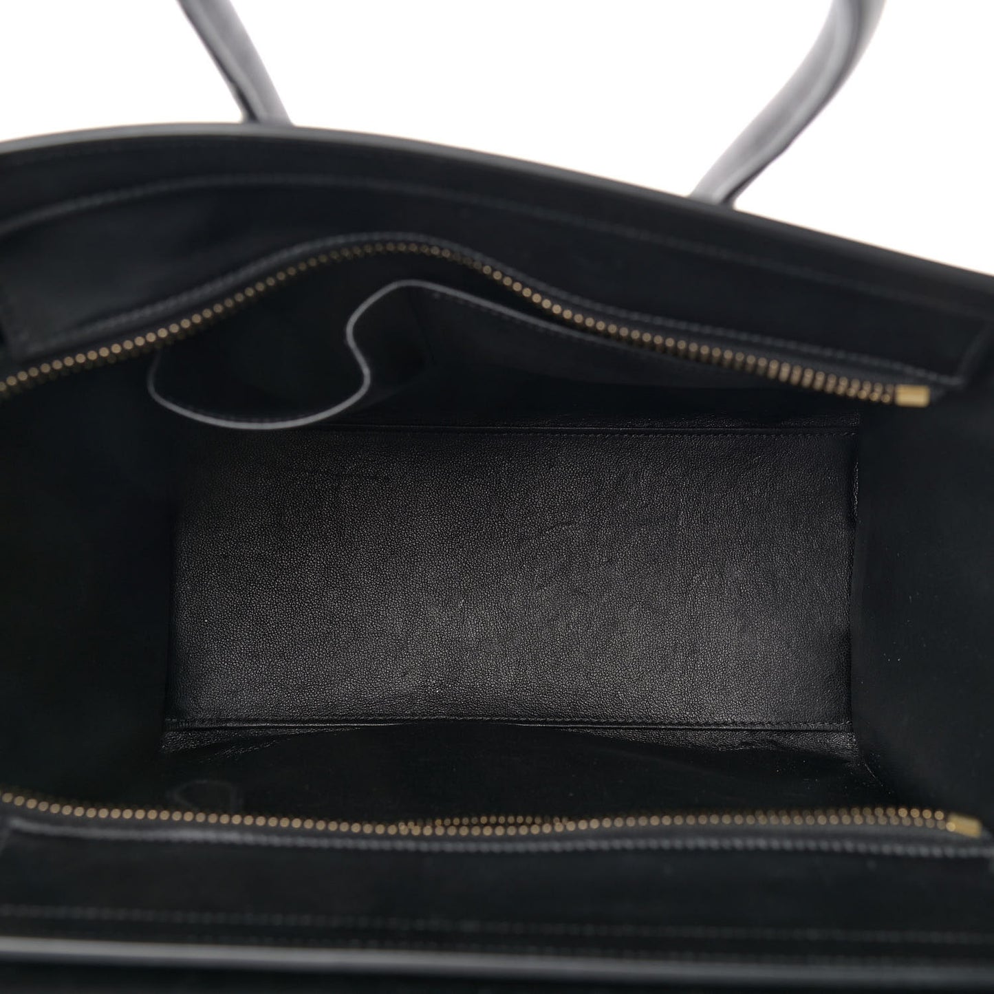 Baby Grained Calfskin Tri-color Micro Luggage White