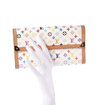 Louis Vuitton Monogram Multicolor Porte Tresor International Wallet White 2 of 8