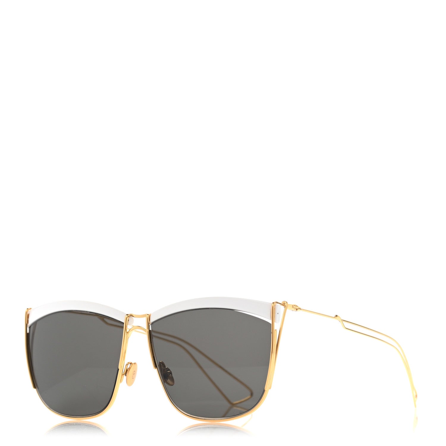 Christian Dior Metal So Electric Sunglasses Gold White 1 of 8