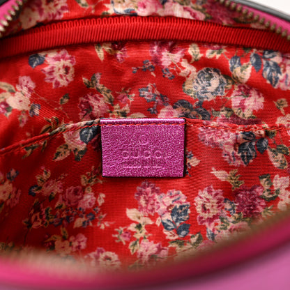 Gucci Laminated Nappa Trapuntata Small Zumi Shoulder Bag Fuxia 6 of 15