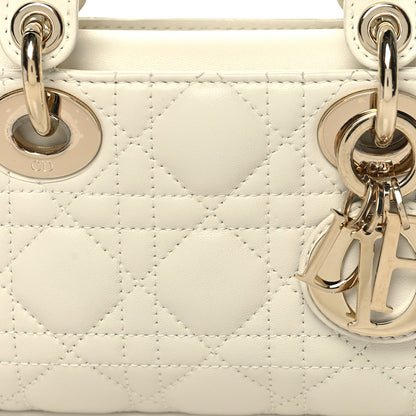 Christian Dior Lambskin Cannage Small Lady D-Joy Latte 8 of 11