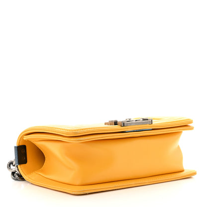 Chanel Lambskin Quilted Small Boy Flap Yellow 4 of 10