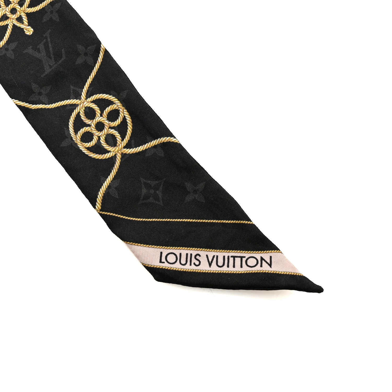 Louis Vuitton Silk Rope Logo BB Bandeau Black 3 of 4