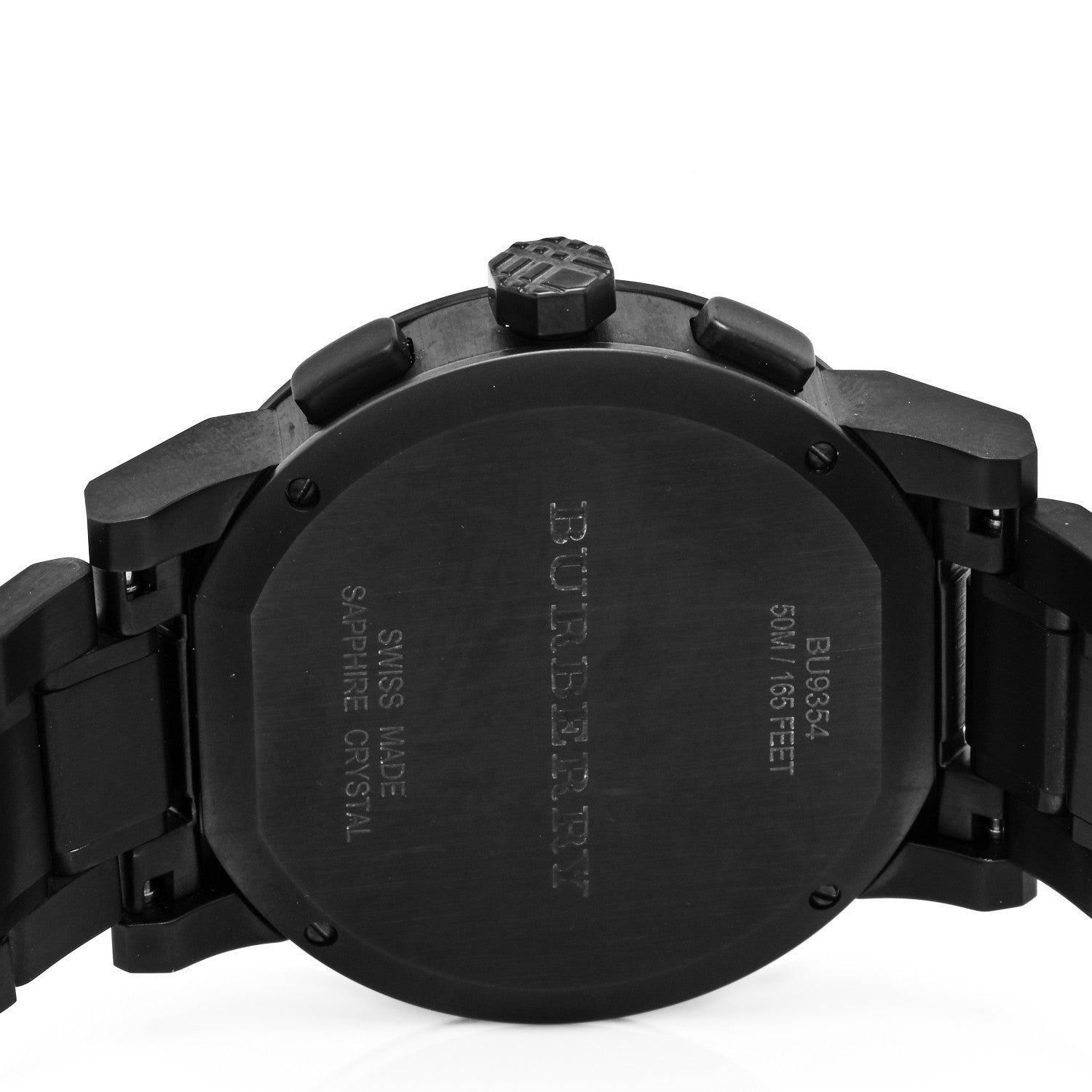 Burberry PVD Stainless Steel 42mm Chronograph Quartz Watch Black BU9354 4 of 5
