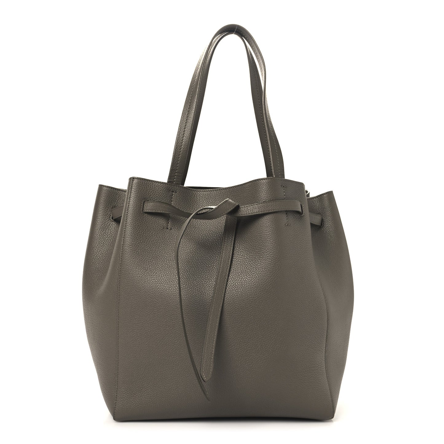 Soft Grained Calfskin Small Belt Cabas Phantom Taupe