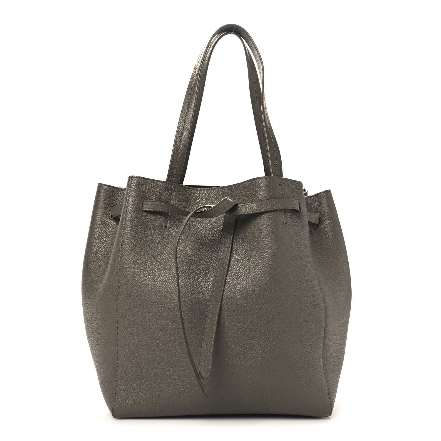 Celine Soft Grained Calfskin Small Belt Cabas Phantom Taupe 1 of 10