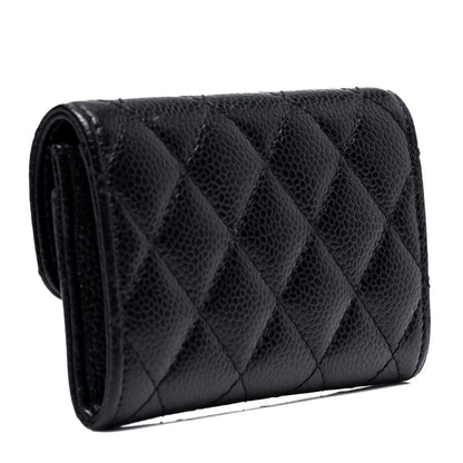 Chanel Caviar Quilted Flap Card Holder Black 2 of 5