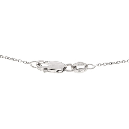 Roberto Coin 18K White Gold Diamond .42ctw Circle Pendant Necklace 5 of 5