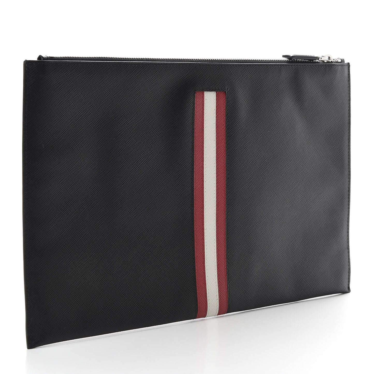 Saffiano Document Case Black Fuoco Talco