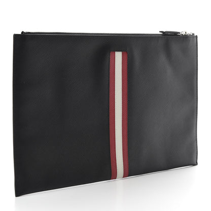 Prada Saffiano Document Case Black Fuoco Talco 3 of 6