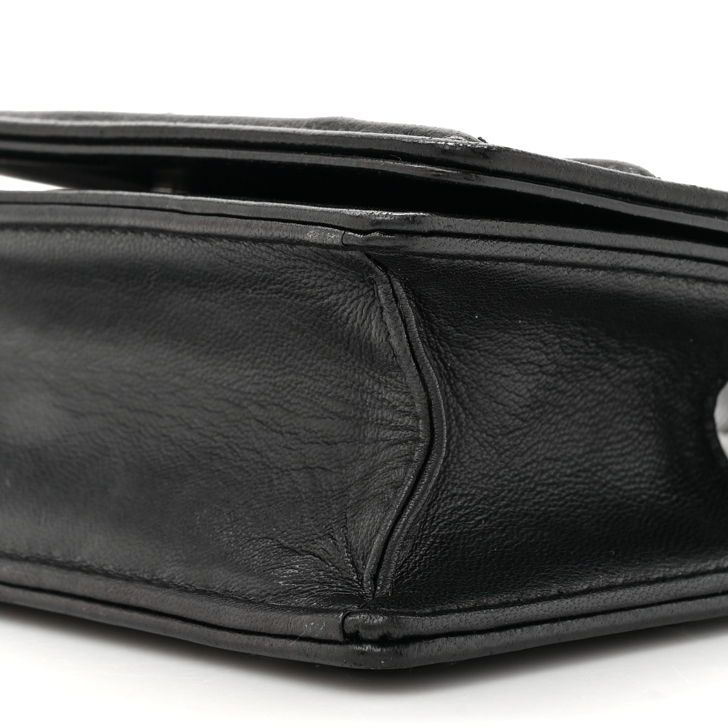 Lambskin Baby Diorama Flap Bag Black