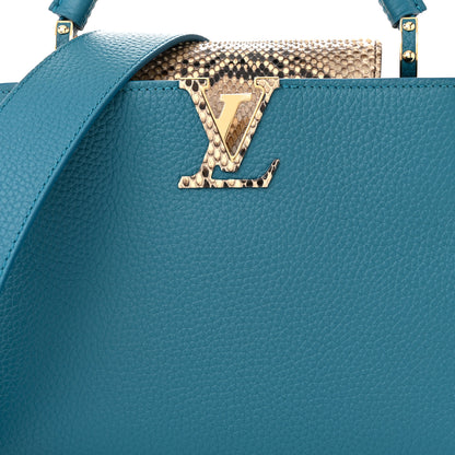 Louis Vuitton Taurillon Snakeskin Capucines BB Mallard 7 of 10