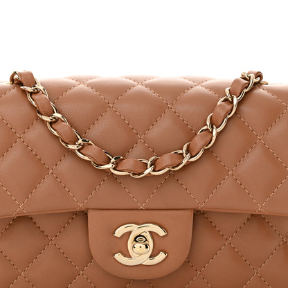 Chanel Lambskin Quilted Mini Rectangular Flap Brown 8 of 10