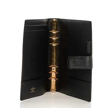 Louis Vuitton Epi Agenda Large Ring Agenda Black 5 of 6