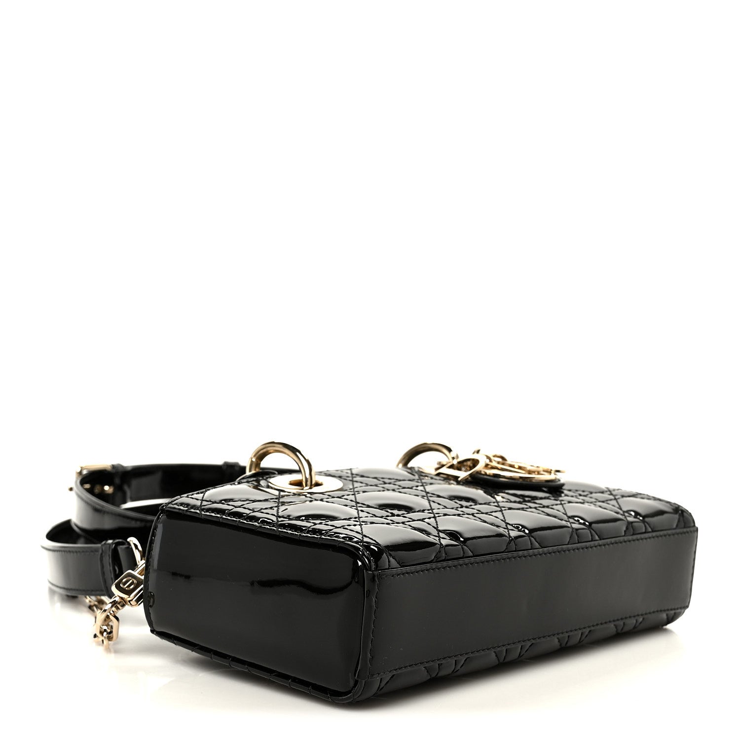 Christian Dior Patent Cannage Small Lady D-Joy Black 4 of 11