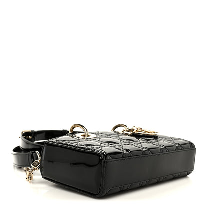 Christian Dior Patent Cannage Small Lady D-Joy Black 4 of 11