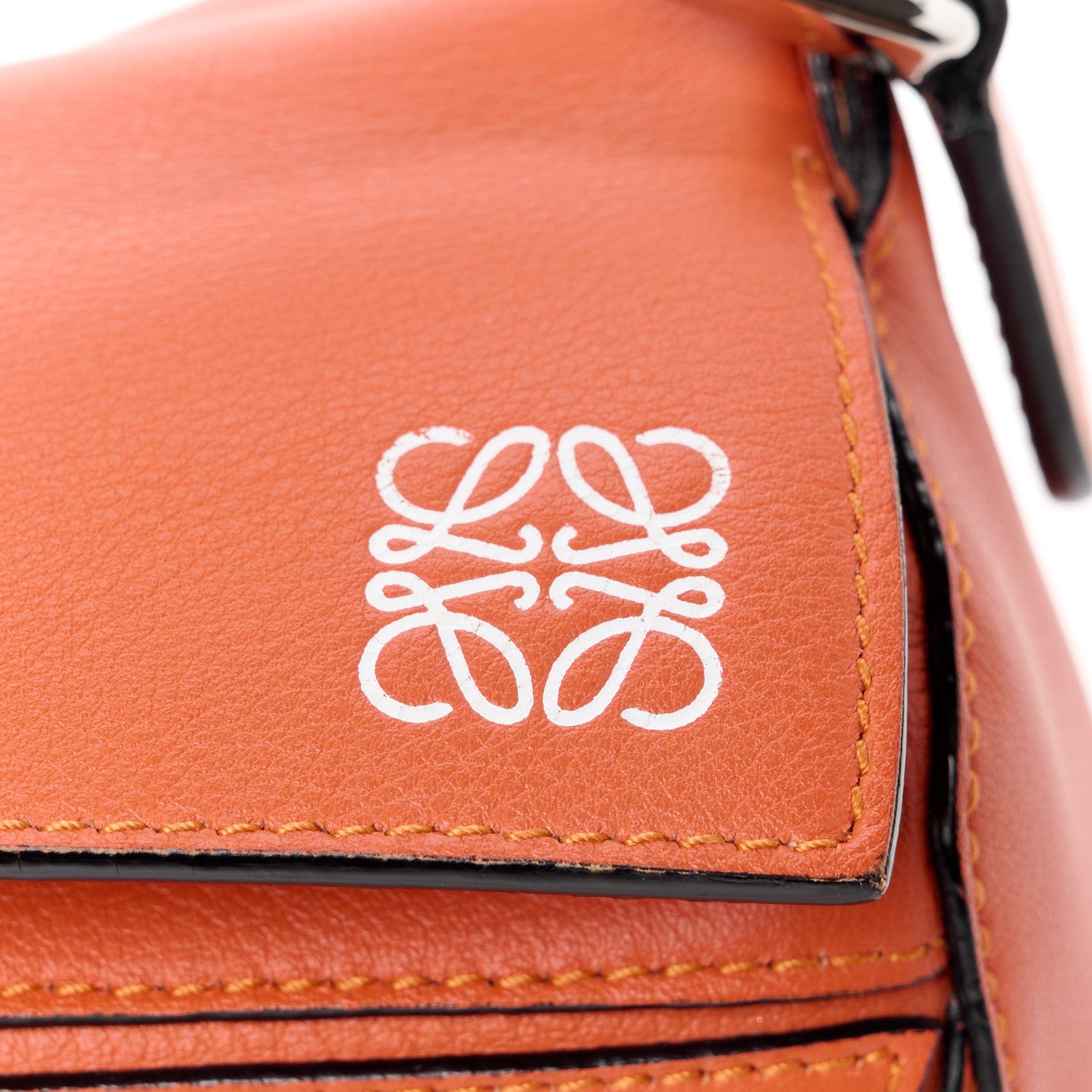 Loewe Calfskin Small Puzzle Bag Coral 8 of 11