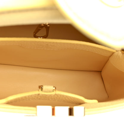 Louis Vuitton Canvas Taurillon Capucines BB Plume Yellow 5 of 9