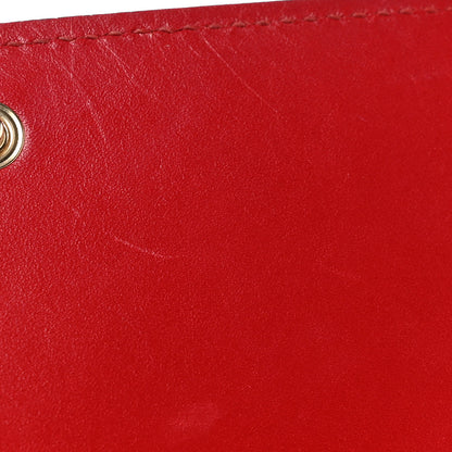 Gucci Guccissima Signature Bowy Chain Wallet Hibiscus Red 10 of 12